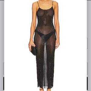 SOLD OUT Mesh Scoop Maxi Slip Dress
WeWoreWhat
Color: Rhinestone Black
